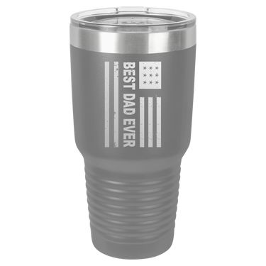 Patriotic Best Dad Ever 30oz Ringneck Tumbler